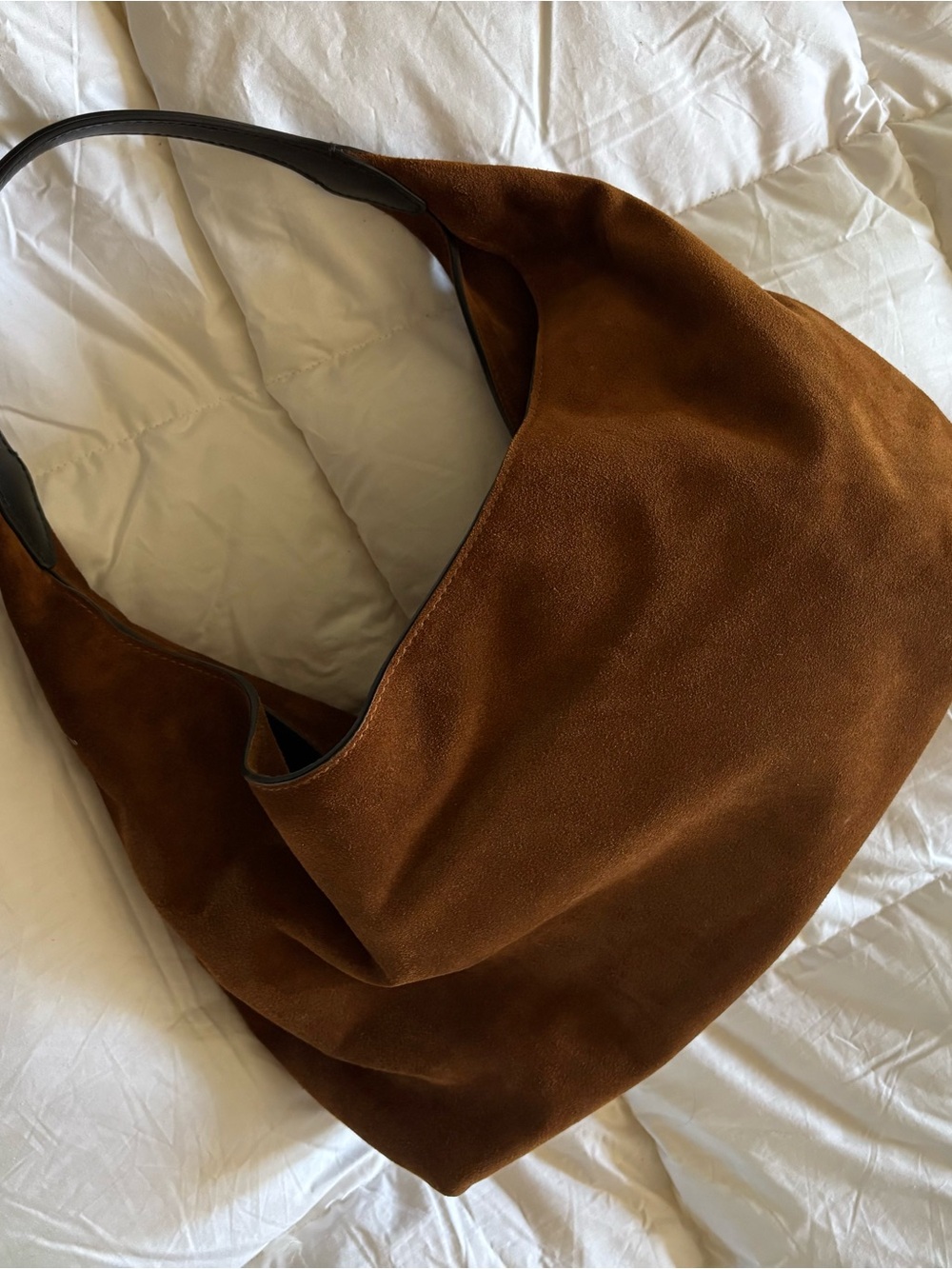 Madewell Bag Leather Suede Shoulder Hobo NEW - Picture 4 of 9